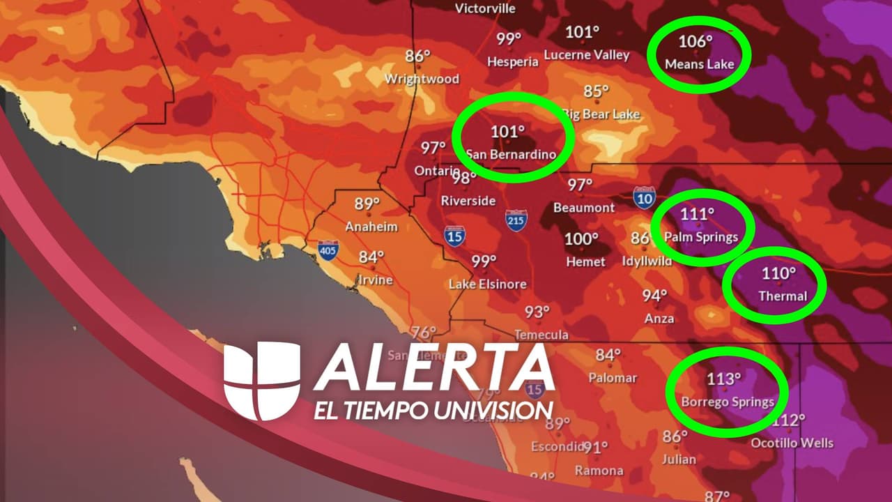 Ola de calor: Alerta por temperaturas que podrían superar los 110°F en el sur de California