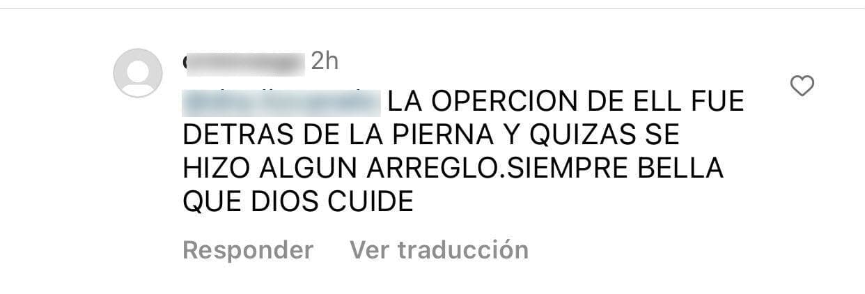 Una fan más sugirió que la modelo 
<b>"quizás se hizo un arreglo"</b> estético que no estaba mostrando en la foto. 
<br>