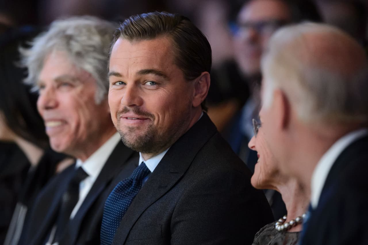 El actor asistió a los premios World Economic Forum's Crystal, en Suiza.