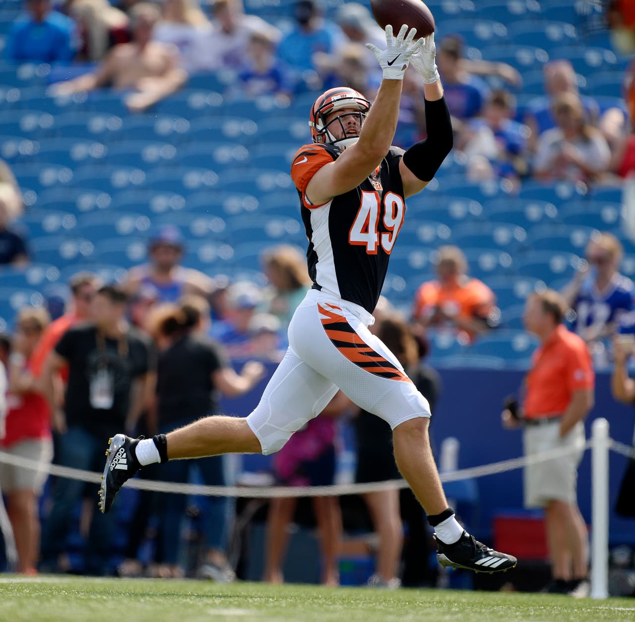 Moritz Böhringer, elegido en la sexta ronda por los Minnesota Vikings, es el primer jugador elegido desde el futbol europeo. Pasó todo un año en los equipos de prácticas. En 2018 firmó con Cincinnati Bengals y se encuentra en equipos de prácticas.