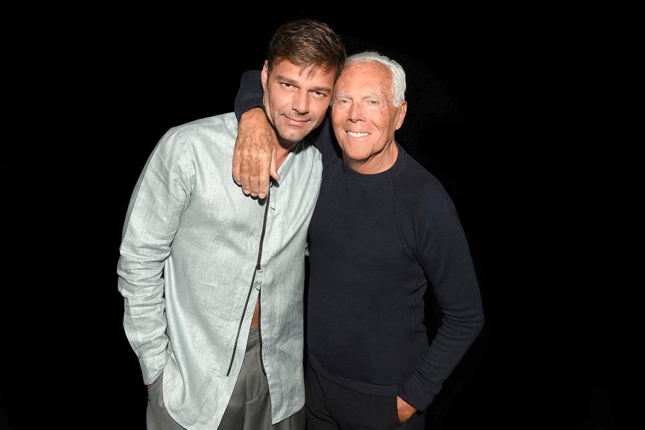 Este ícono de la moda, se mostró feliz de estar con el boricua.