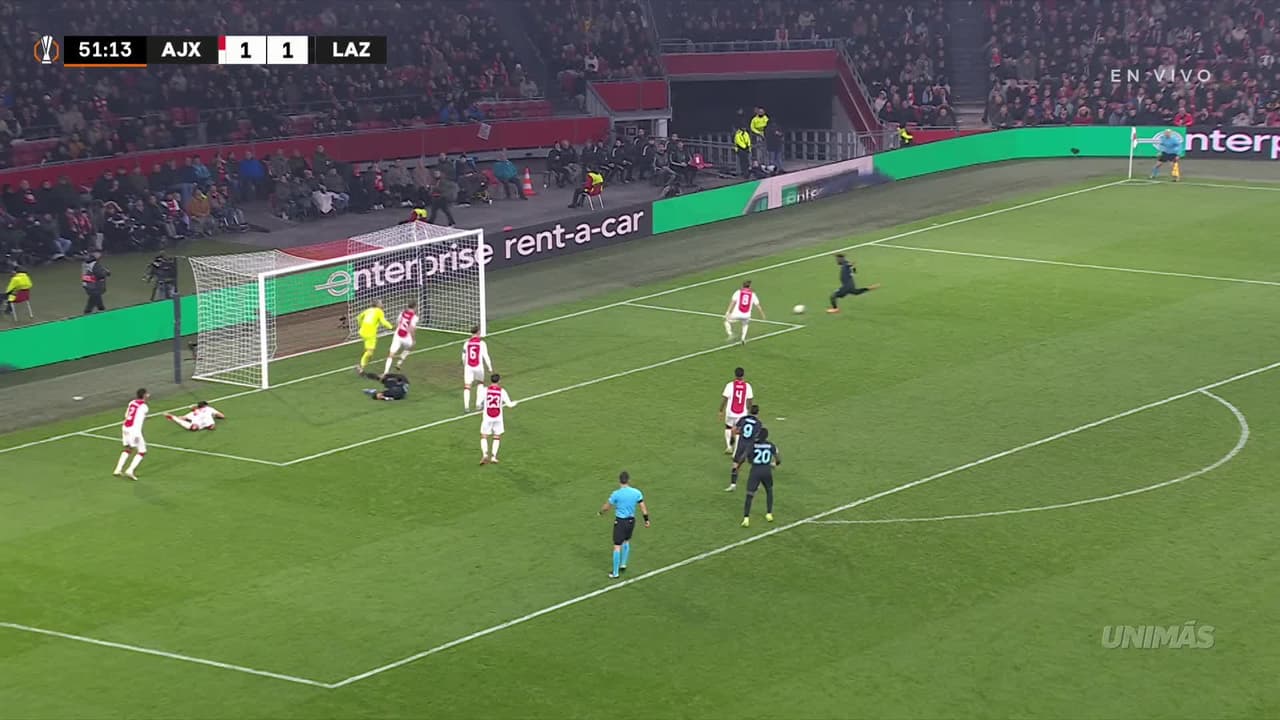 ¡Gol de la Lazio! Responde el conjunto italiano y se vuelve a adelantar