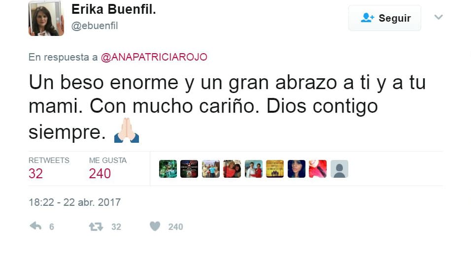 'Mañana es para siempre' fue el proyecto que unió a
<a href="http://www.univision.com/temas/erika-buenfil"><b>Erika Buenfil</b> </a>con
<a href="http://www.univision.com/temas/gustavo-rojo"><b>Gustavo Rojo</b></a>, por lo que la actriz escribió en Twitter unas palabras para la familia del primer actor.