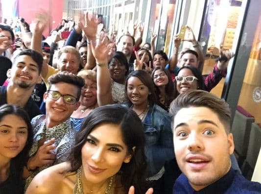 Acá en las audiciones en Chicago.