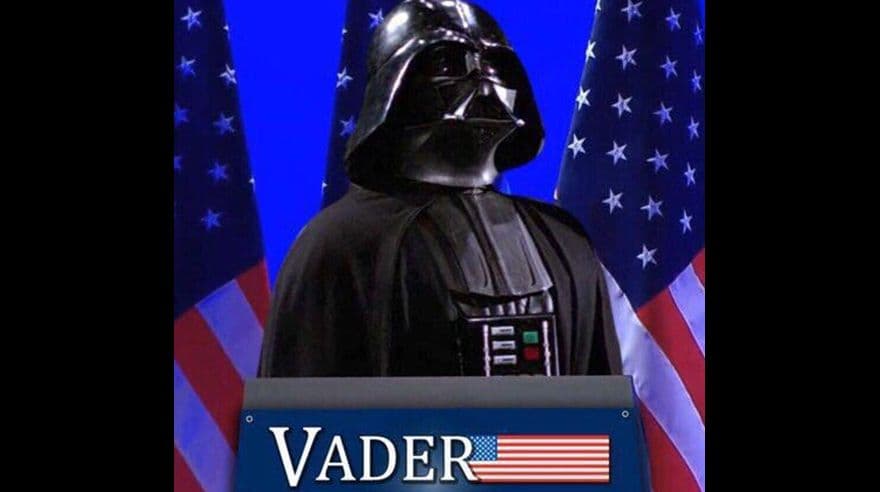 ¿Te imaginas si Darth Vader también compitiera por la presidencia?