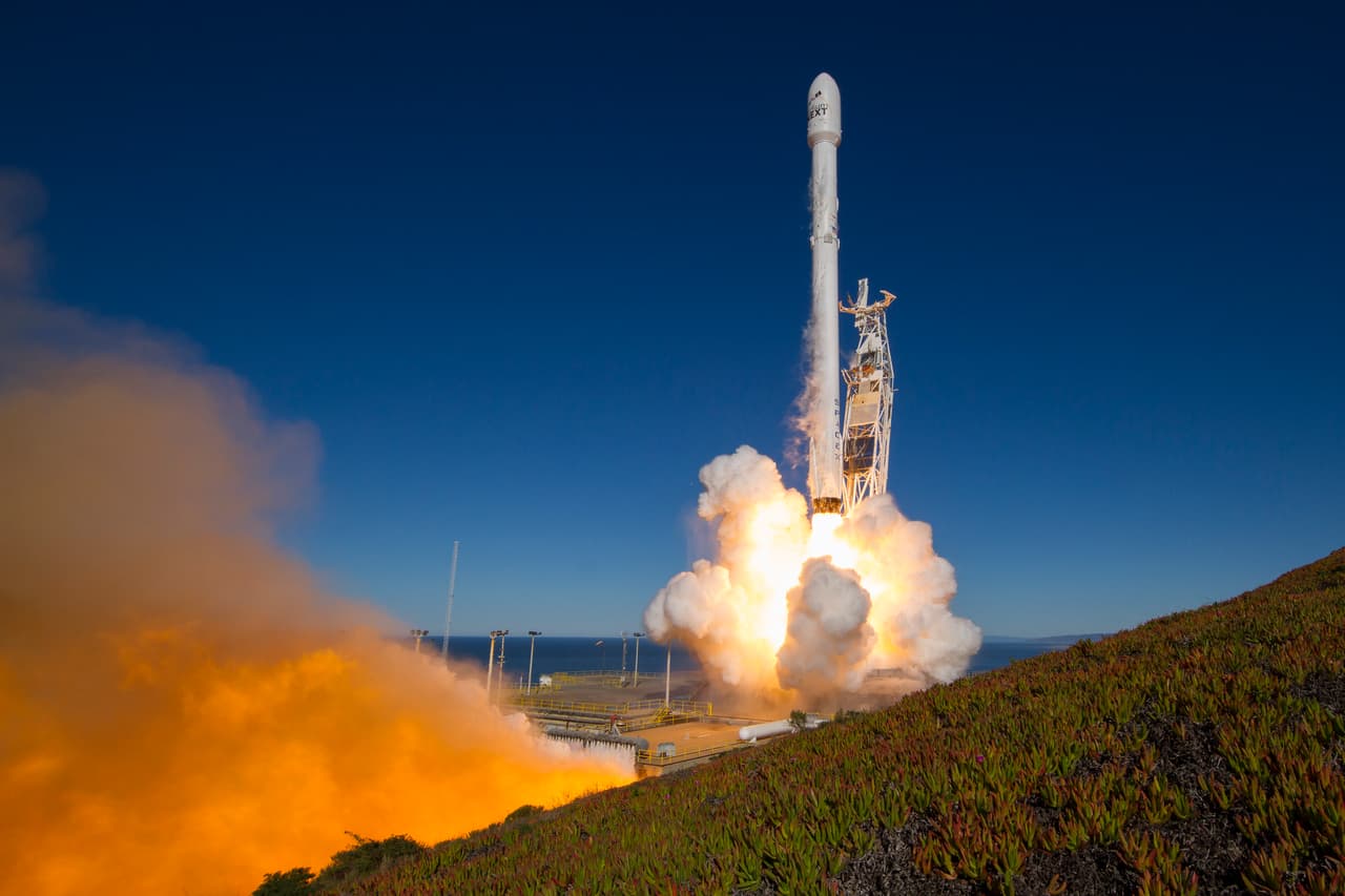 El lanzamiento del Falcon 9 fue parte de la misión Iridium-1.