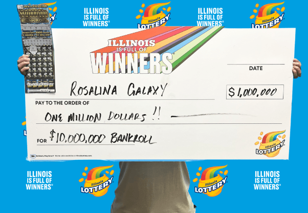 Rosalina Galaxy gana $1 millón en la lotería tras elegir su segunda opción al sur de Elgin