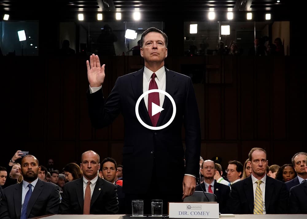 Washington a la expectativa entre lo que diga Comey y lo que pueda tuitear Trump