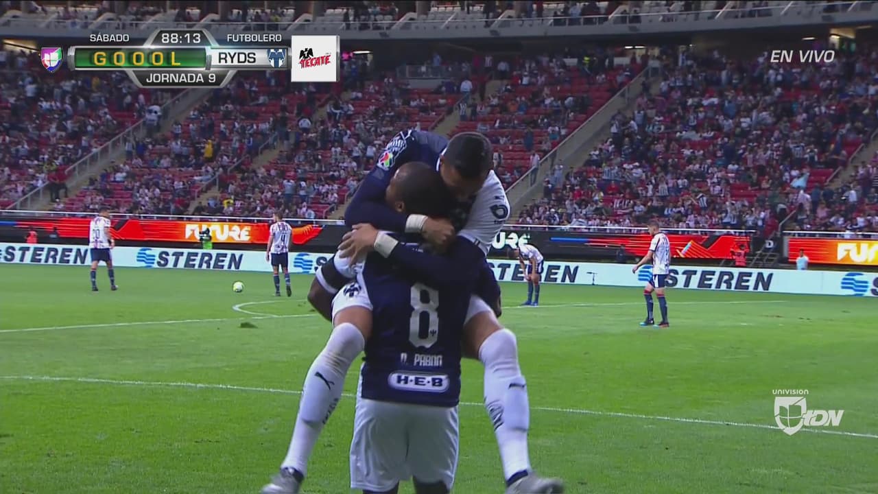 ¡Doblete de Dorlan! Con golazo, Rayados finiquita el encuentro