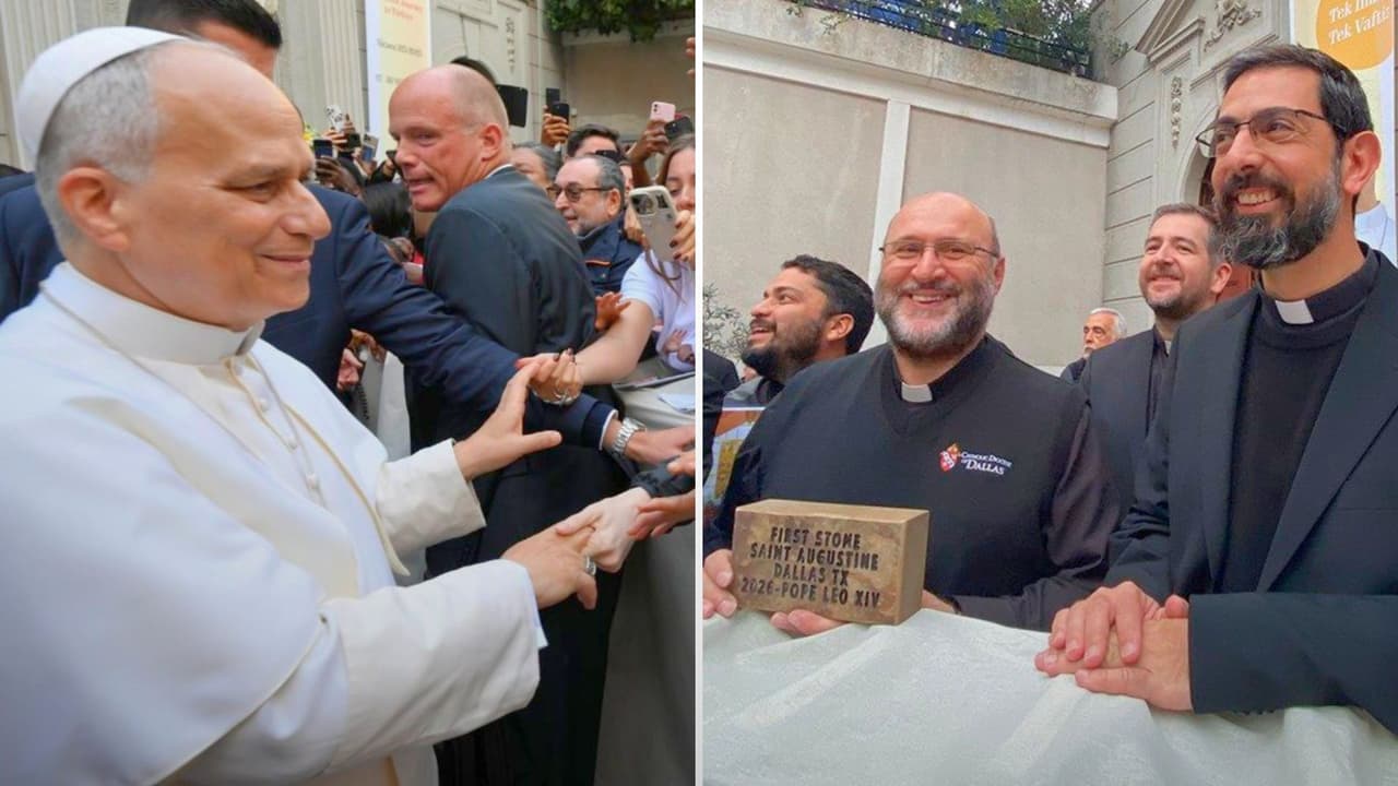 Papa bendice en Estambul el primer ladrillo de la nueva iglesia de inmigrantes en Dallas