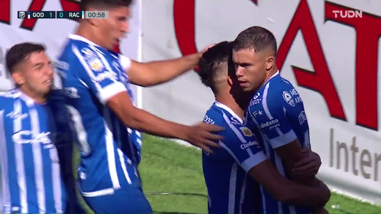 ¡Gol de vestidor! Conechny fusila al arquero para el 1-0 de Godoy Cruz