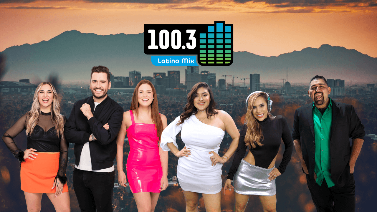 El talento de Latino Mix 100.3 incluye a El Flow con Santiago Franco, Laurita Franco y Vick “La Chama” Van; Mixology con Monse Medina, DJ Vela y DJ Ocho.
