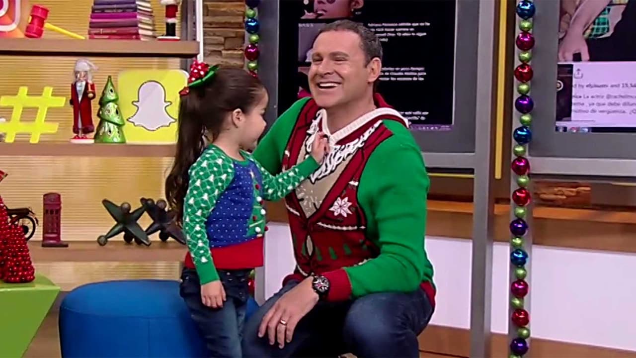 Para Giulietta todos los conductores son como sus tíos. Aquí la vemos jugando con Alan Tacher.