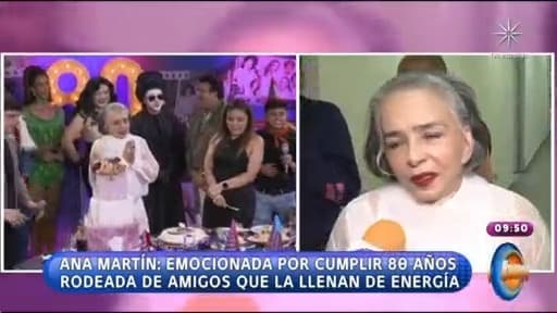 Ana Martín celebra 80 años a lo grande en los foros de Televisa