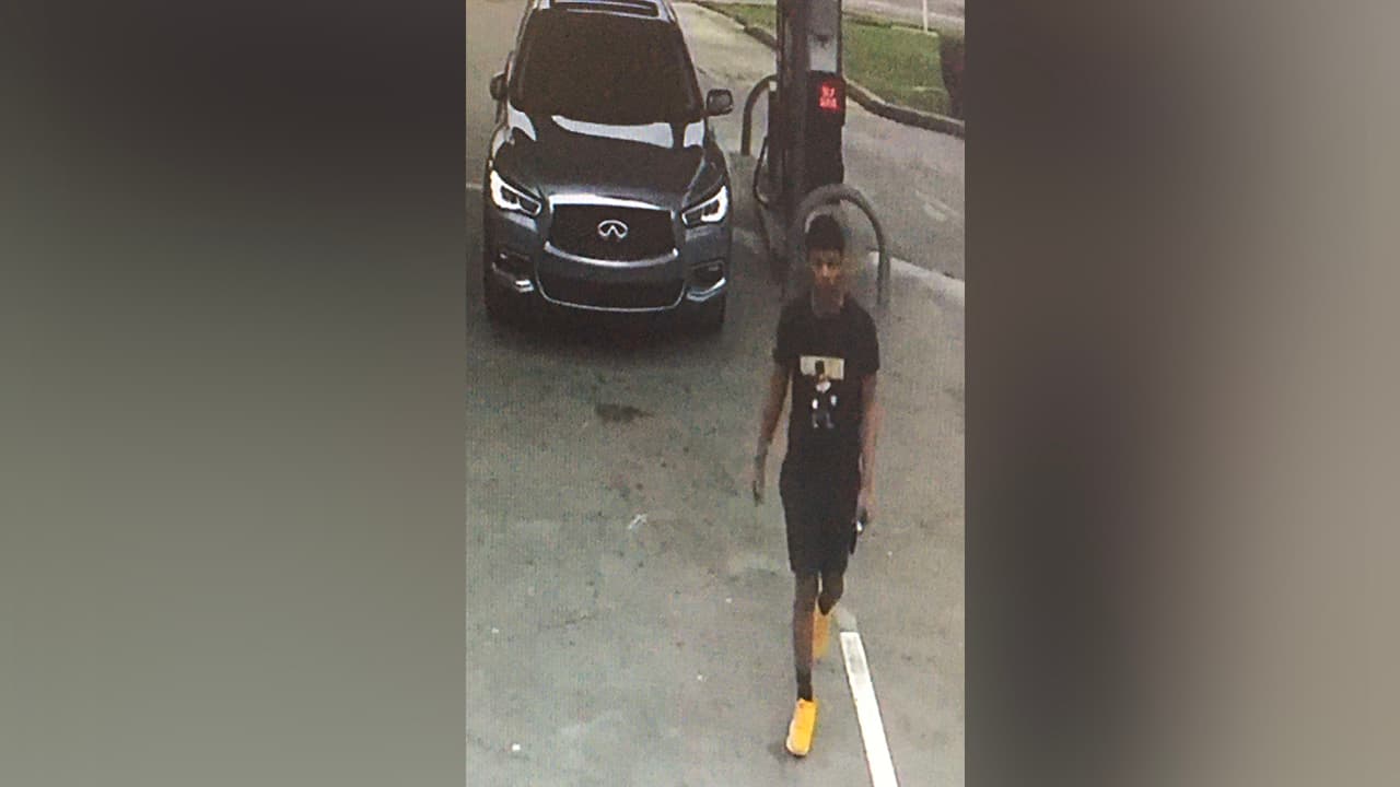 El sospechoso hizo uso de la tarjeta en la estación de gasolina Exxon.