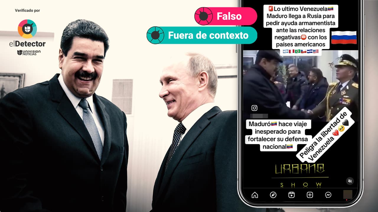 Nicolás Maduro NO viajó a Rusia a pedir “ayuda armamentista”: ese video NO es actual 