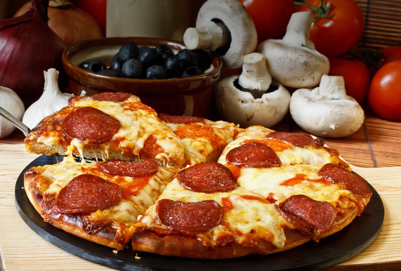 Pepperoni and Cheese Pizza