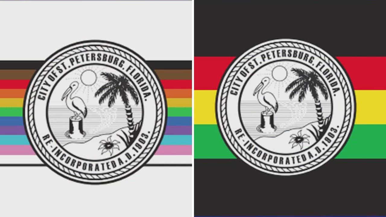 St. Petersburg impulsa adopción de dos nuevas banderas que celebran la diversidad e inclusión