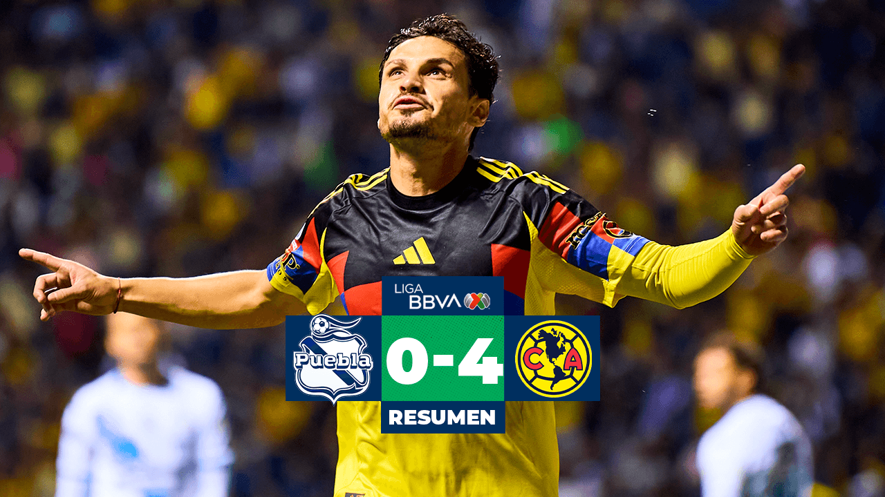 Puebla vs. América: las Águilas golean y Veiga se estrena
