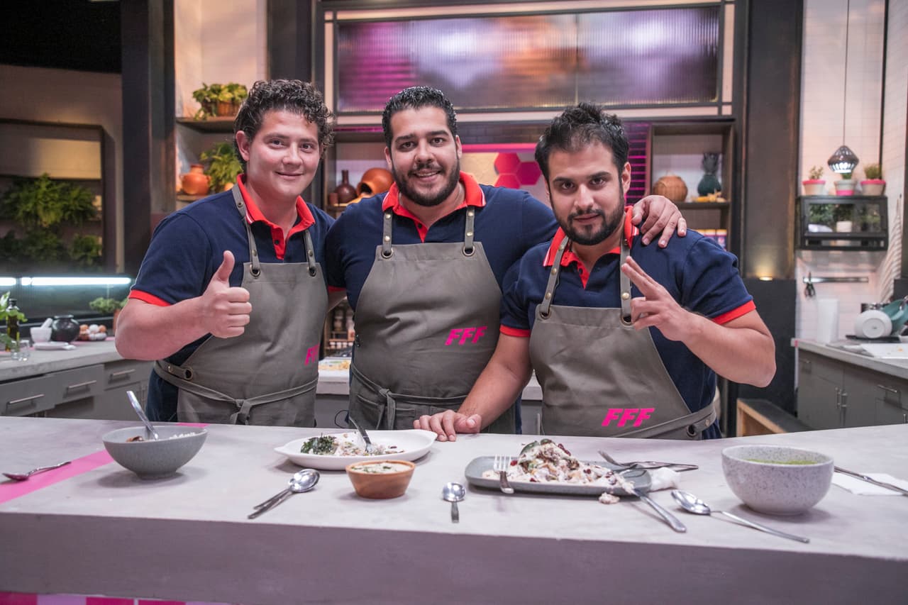 Javier, Daniel y Farid llegaron llenos de energía a Familias Frente al Fuego.