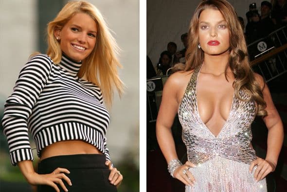 Jessica Simpson utilizó sus atractivos para sobresalir.