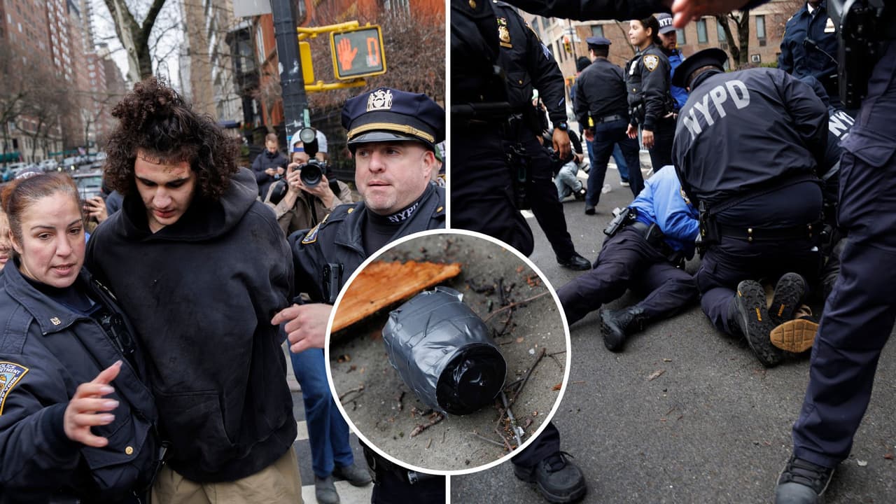 Protesta anti-islámica en Gracie Mansion deja seis arrestados tras lanzar artefactos de humo