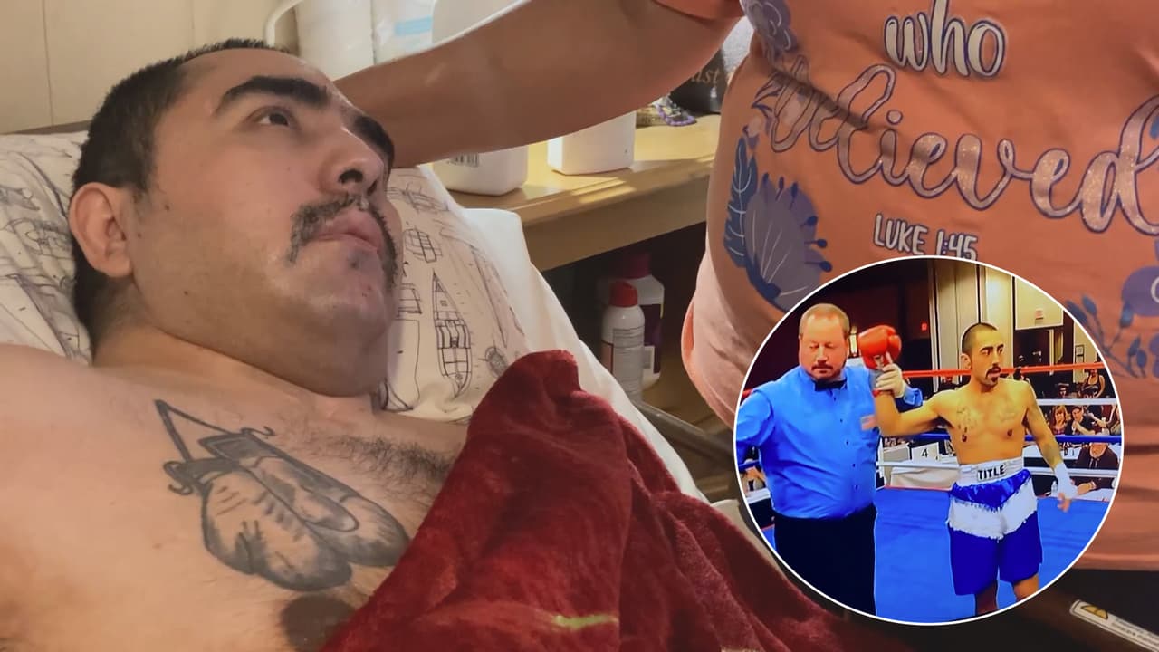 Boxeador hispano queda paralizado tras choque, su familia sueña con verlo levantarse de nuevo