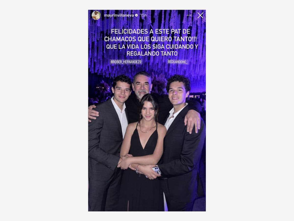 Así felicitó Mayrín Villanueva a los gemelos de Itatí Cantoral y Eduardo Santamarina.