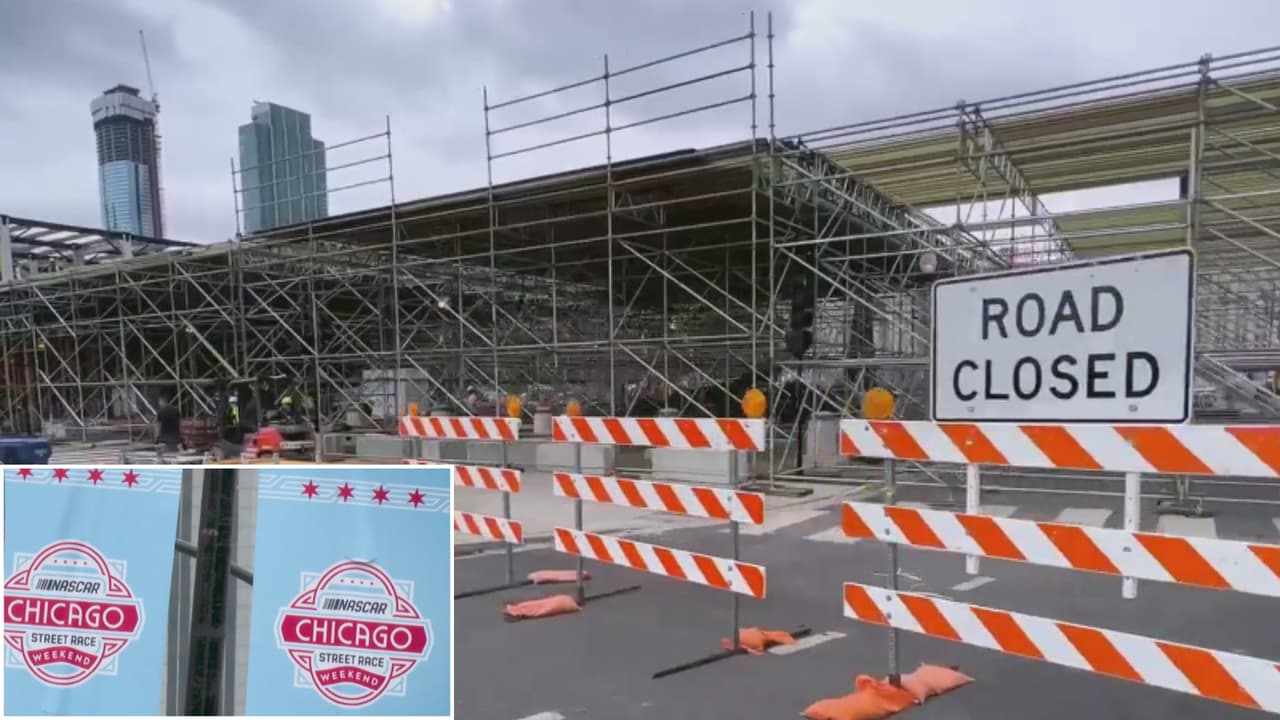 NASCAR en Chicago: se intensifican cierres viales por la carrera en el área de Grant Park