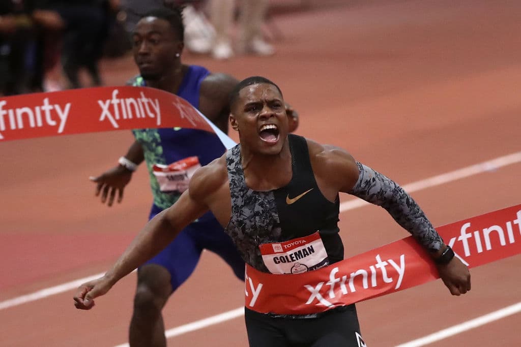 Christian Coleman, con el trono vacante de la prueba reina del atletismo tras el retiro de Usain Bolt, es el principal candidato a ocuparlo.