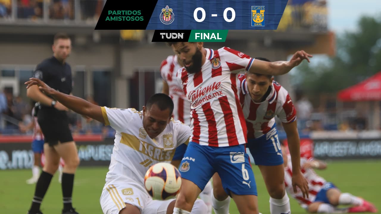 Chivas y Tigres empataron en amistoso rumbo al Apertura 2021.