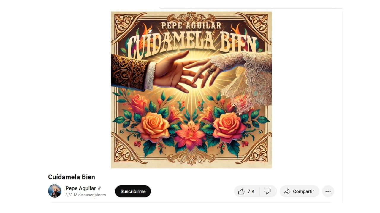'Cuídamela bien' es el nuevo tema de Pepe Aguilar.