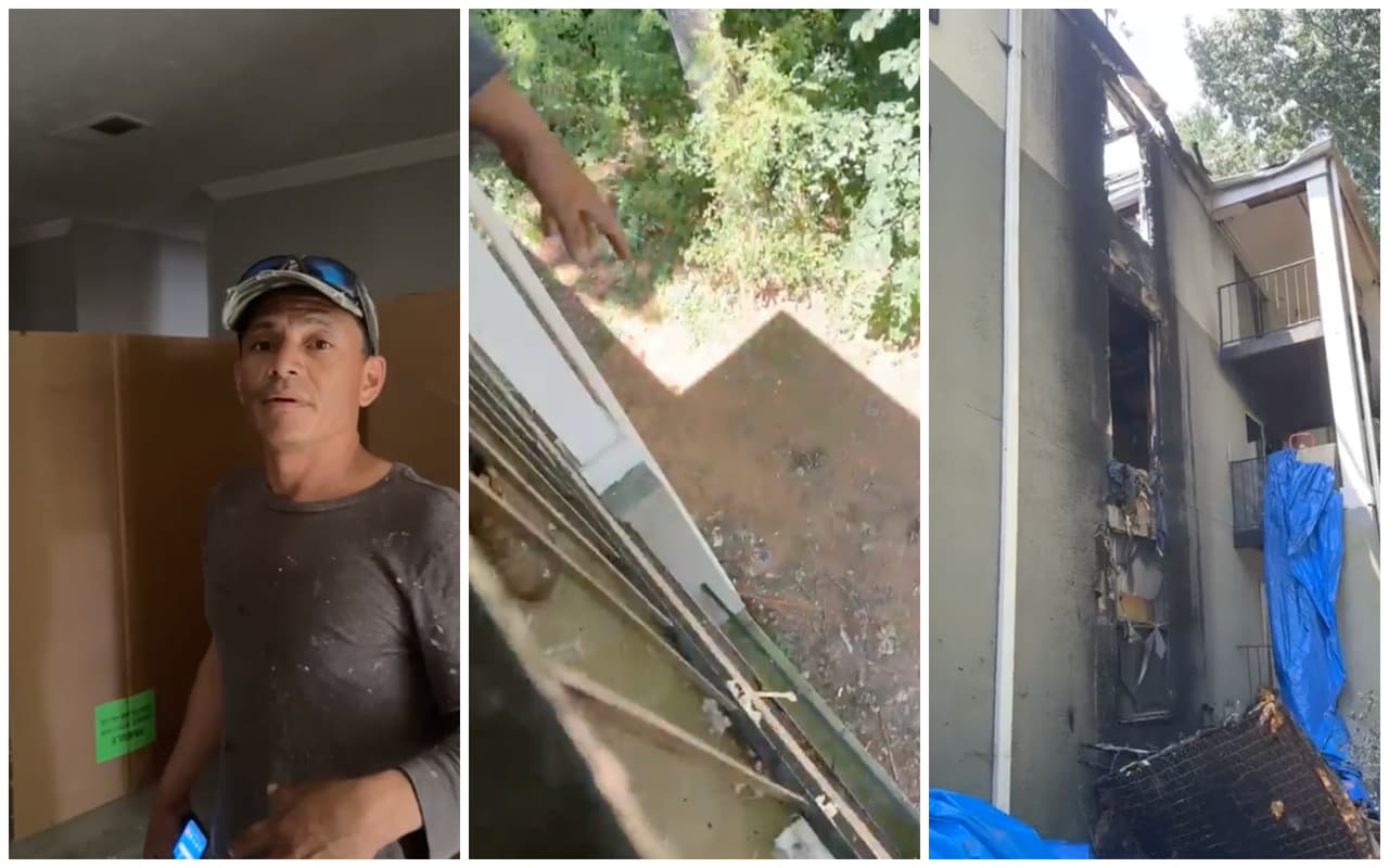 Padre hispano salta del tercer piso con su hija para escapar de un incendio en un complejo de apartamentos en Gwinnett 