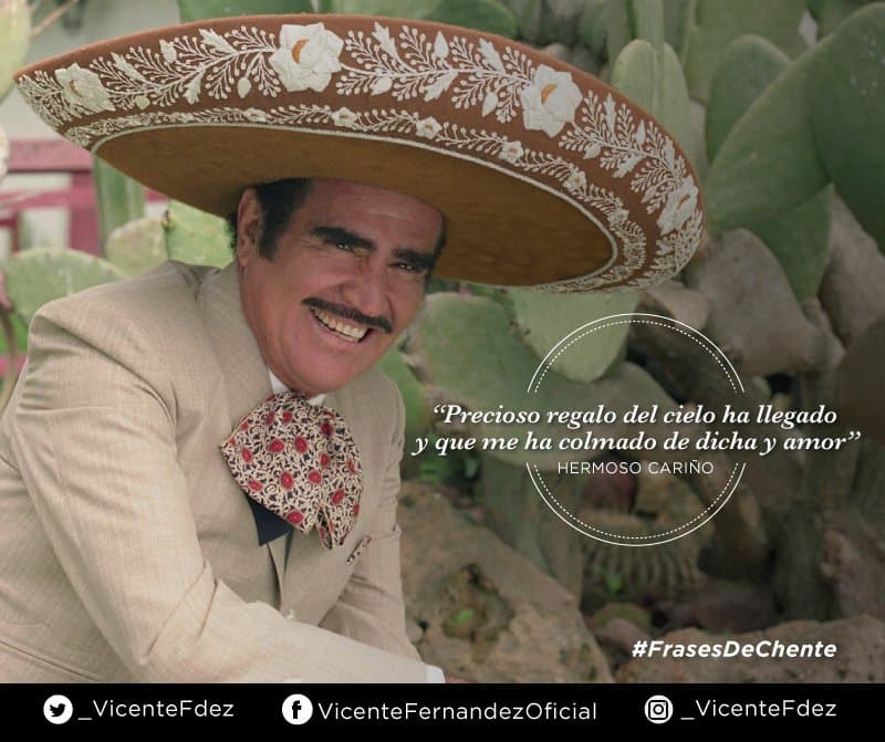 Desde sus primeros conciertos y discos, Vicente Fernández buscó tener un contacto con su público a través de sus frases y dichos.