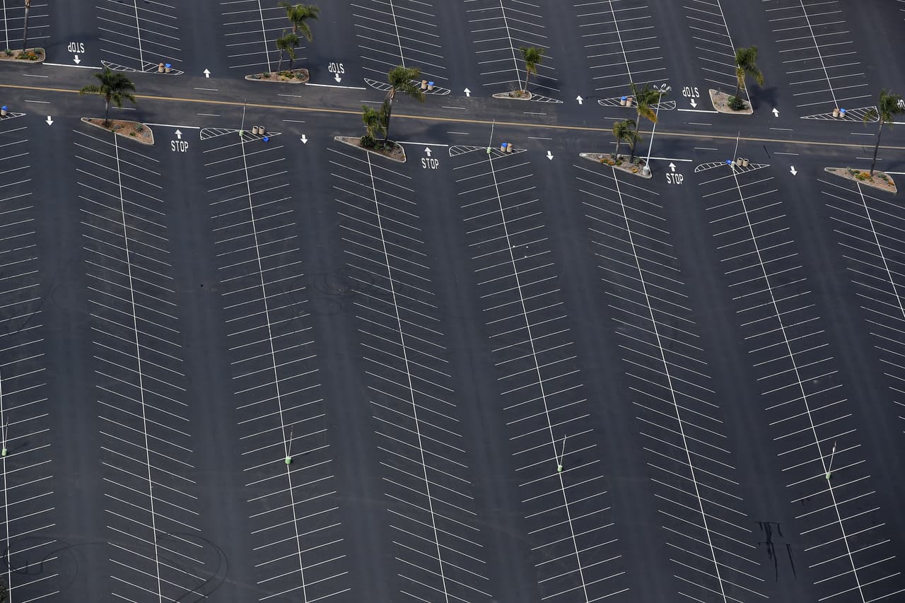 El estacionamiento del zoológico de San Diego, California. 20 de marzo.