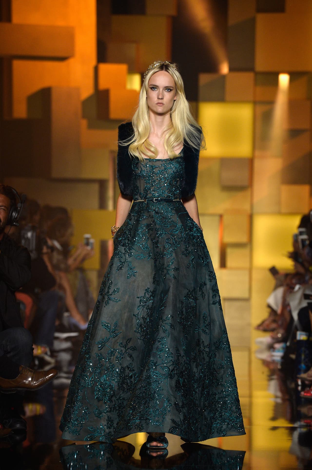 El diseñador apostó por tonos térreos, pero brillantes.