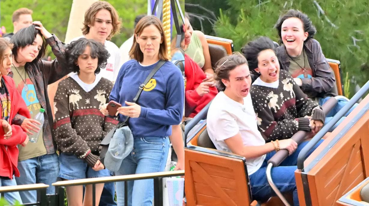 Jennifer Garner, Emme y Seraphina en Disneyland.