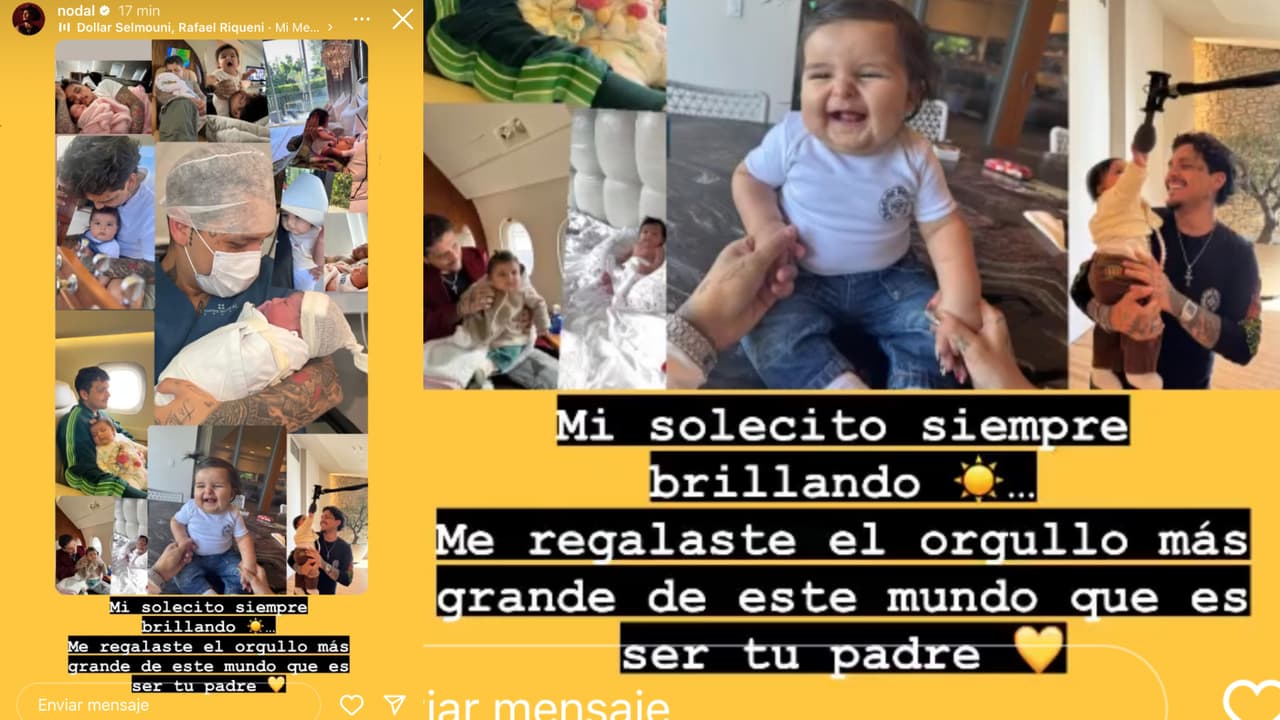 Este es el mensaje que publicó Christian Nodal dedicado a su hija Inti en el marco del Día del Padre y en medio de los rumores sobre una supuesta boda con Ángela Aguilar.