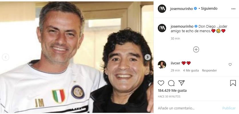 Los íconos del deporte se despidieron de Diego Armando Maradona en redes sociales.