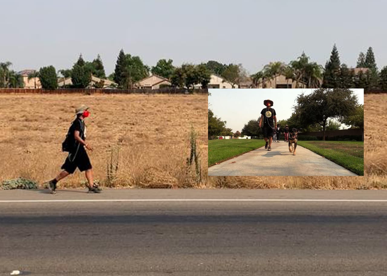 Cada paso lo inspira a seguir adelante: caminante no se detendrá hasta reunir $100,000 para campesinos