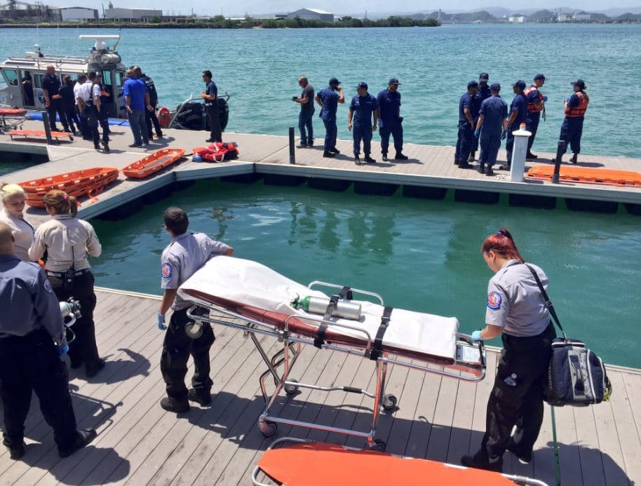 Los 387 pasajeros fueron transportados al muelle de San Juan donde fueron atendidos por personal médico.Los afectados fueron trasladados a diferentes centros asistenciales de la capital, como el Hospital Municipal, el Centro de Diagnóstico y Tratamiento de Hoare y el Centro Médico de Río Piedras.