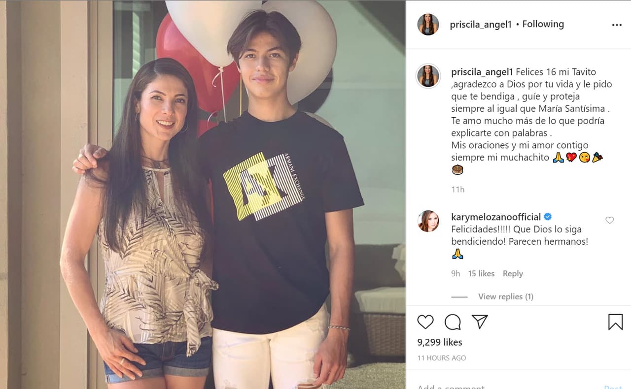 En otra publicación compartió 
<b><a href="https://www.instagram.com/p/CC4jgOVhtC6/" target="_blank">esta foto</a></b> en la que quedó en evidencia el gran parecido que tiene con su famoso papá. 
<br>