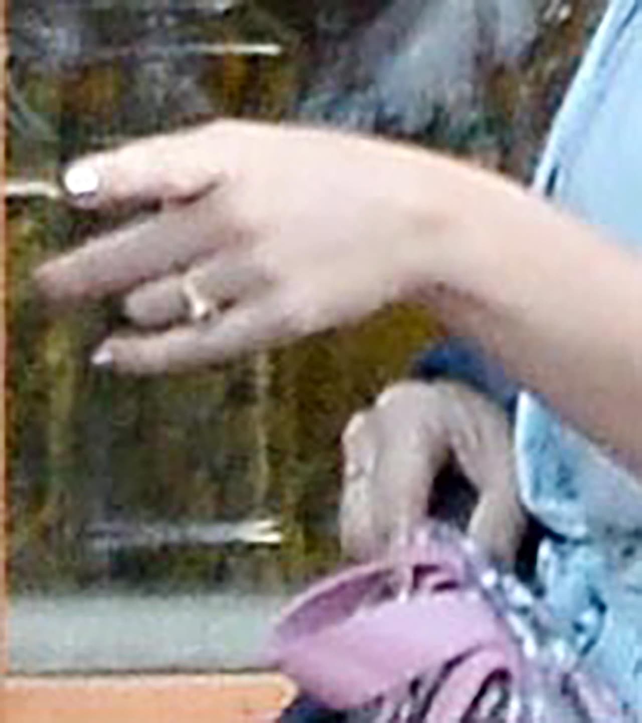 Y ahí nos presumió su anillote de compromiso.