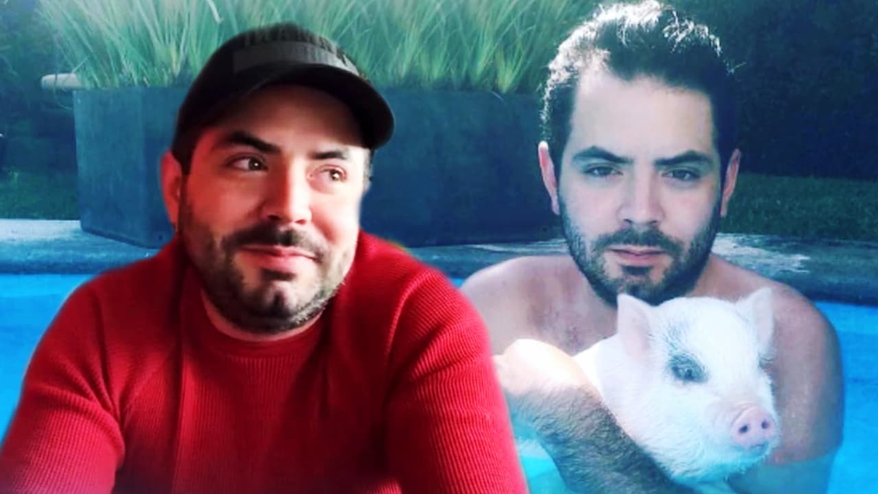 "Soy raro": por qué José Eduardo Derbez tiene un puerco de 40 kilos en vez de un perro