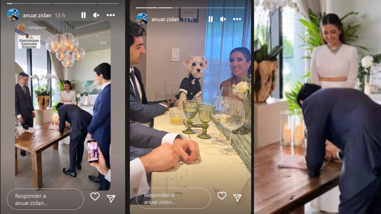 Elian Zidan, cuñado de Maity Interiano, fue uno de los testigos de la boda civil de la presentadora de Noticiero Univision Edición Nocturna.