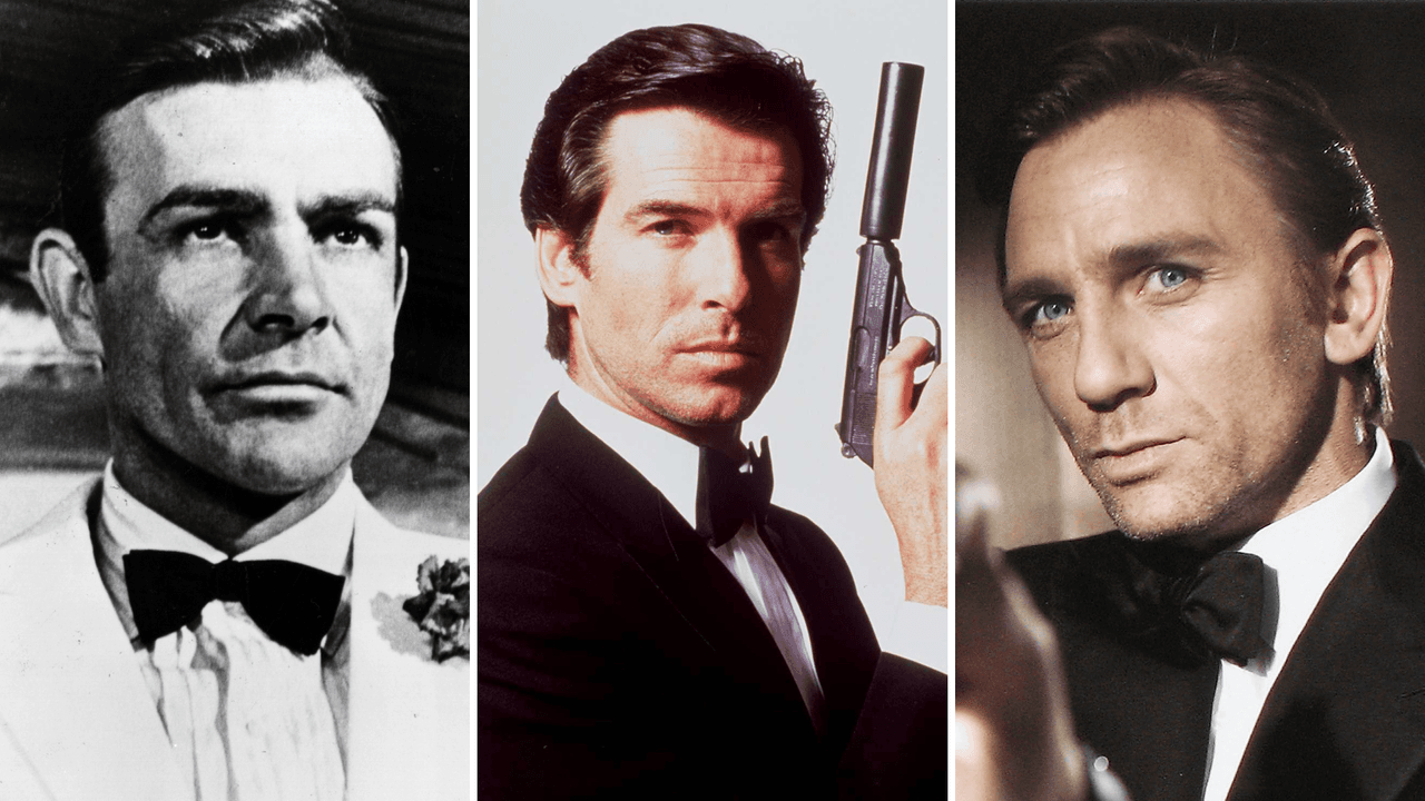 Sean Connery, Daniel Craig y Pierce Brosnan son los mejores James Bond, según un listado de 'Ranker' de diciembre 2023.