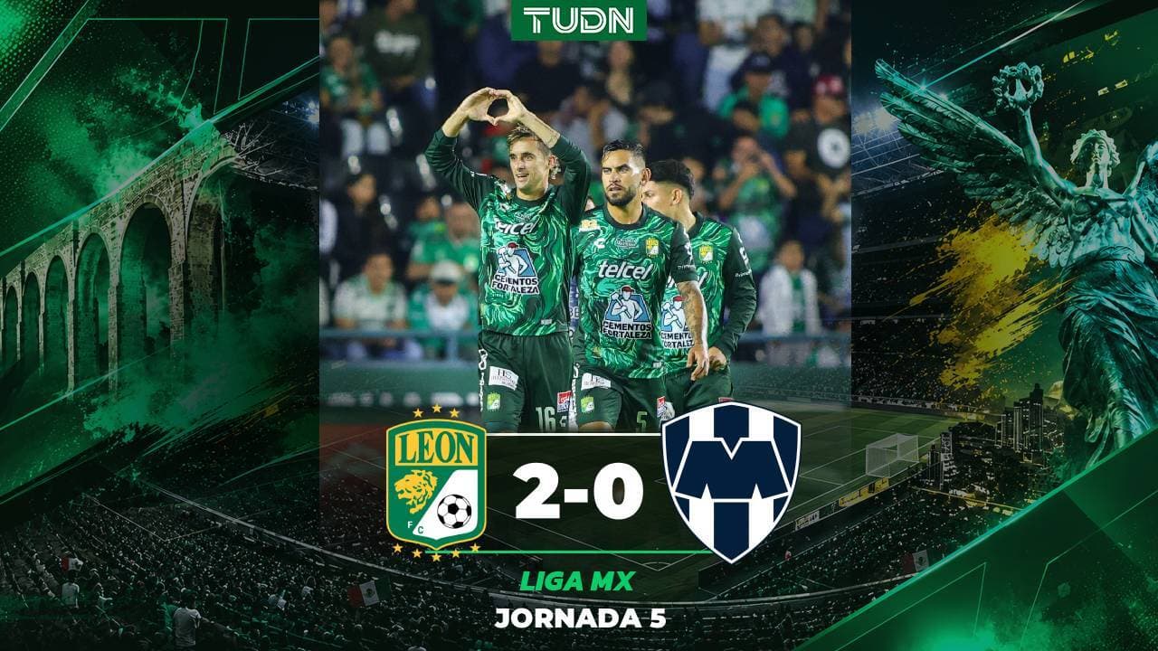 León confirma buen momento con Monterrey de víctima en la Liga MX