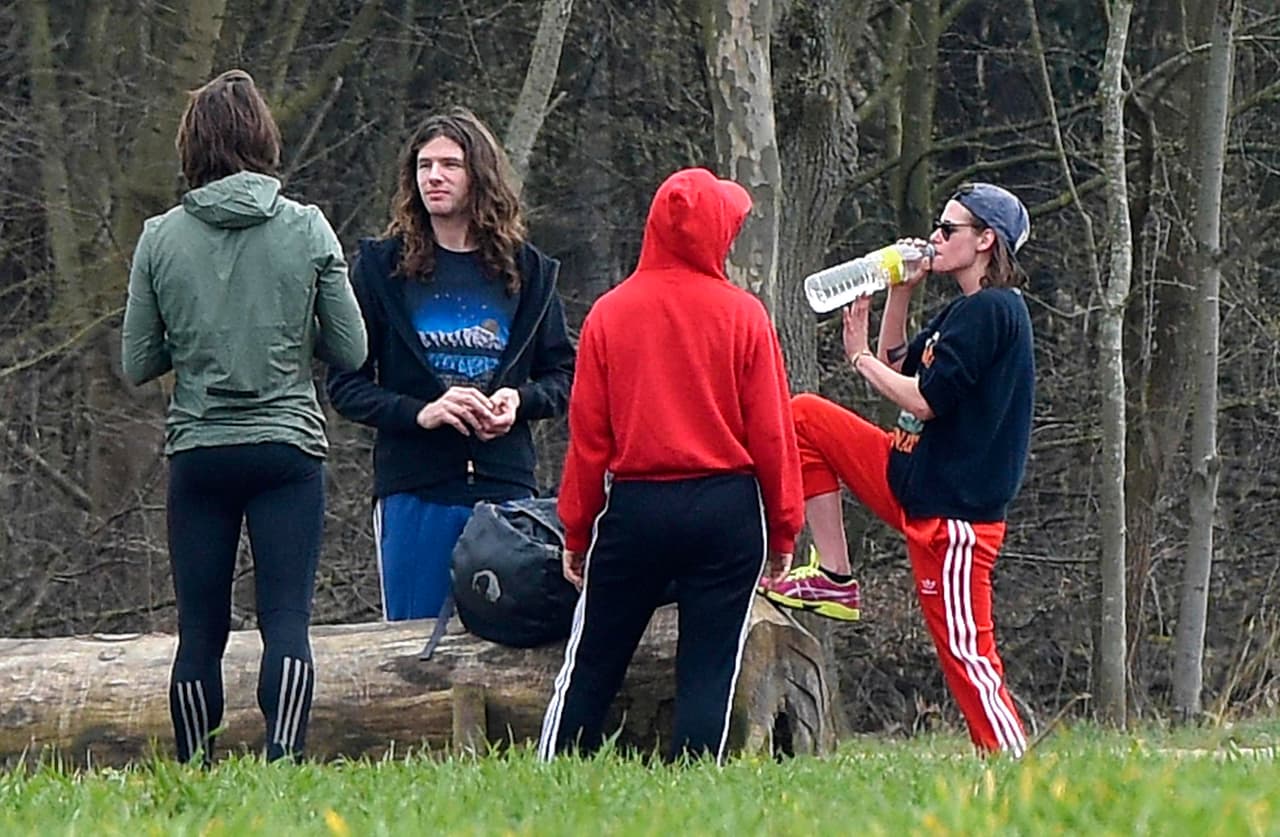 La actriz se hidrató.