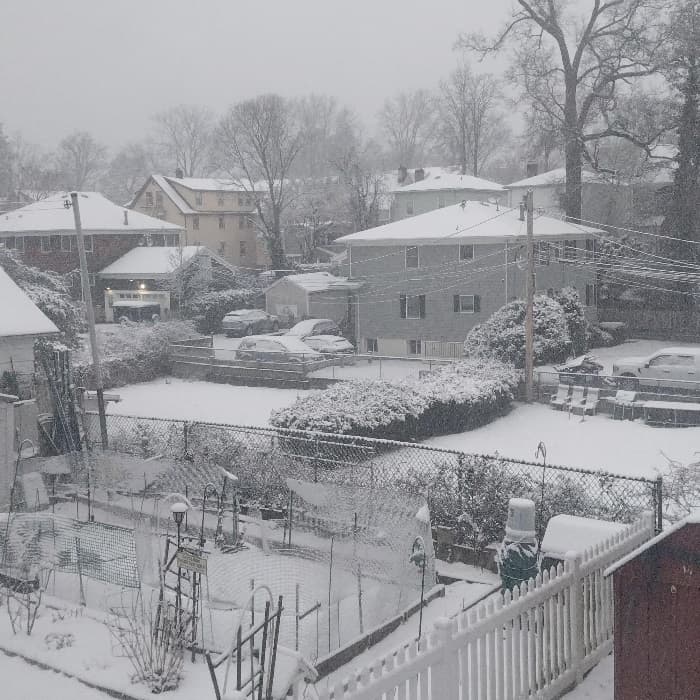 Varias zonas de Nueva Jersey también lucieron con importantes acumulados.