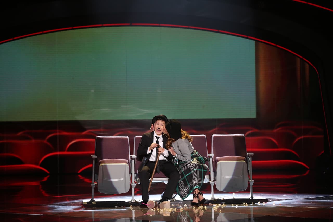 El concursante recreó una escena del cine mudo y lo hizo magnífico.